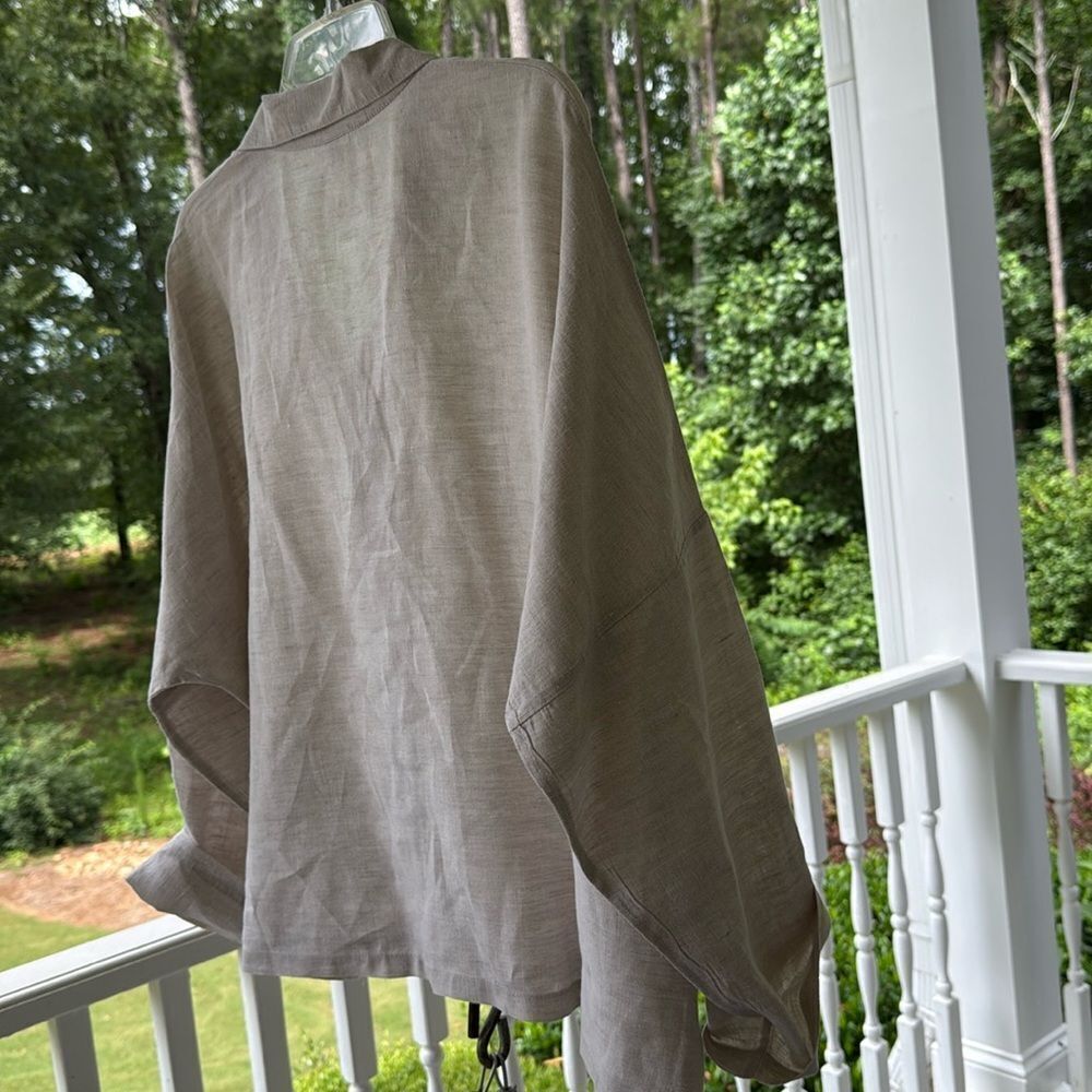 Planet Light Tan Oversized Blouse - One Size Fits All - - Picture 10 of 13
